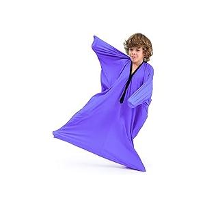 SANHO Sensory Sock, Medium, 47''Hx27''W, Ideal for 6-9 years old Sensory Kids, 41"-51" Height, Updated (Purple)