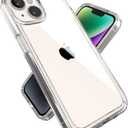Speck Clear iPhone 14 & iPhone 13 Case - Drop Protection, Scratch Resistant & Anti-Yellowing Dual Layer Case for iPhone 14 & iPhone 13 Case for 6.1 inch Model - GemShell