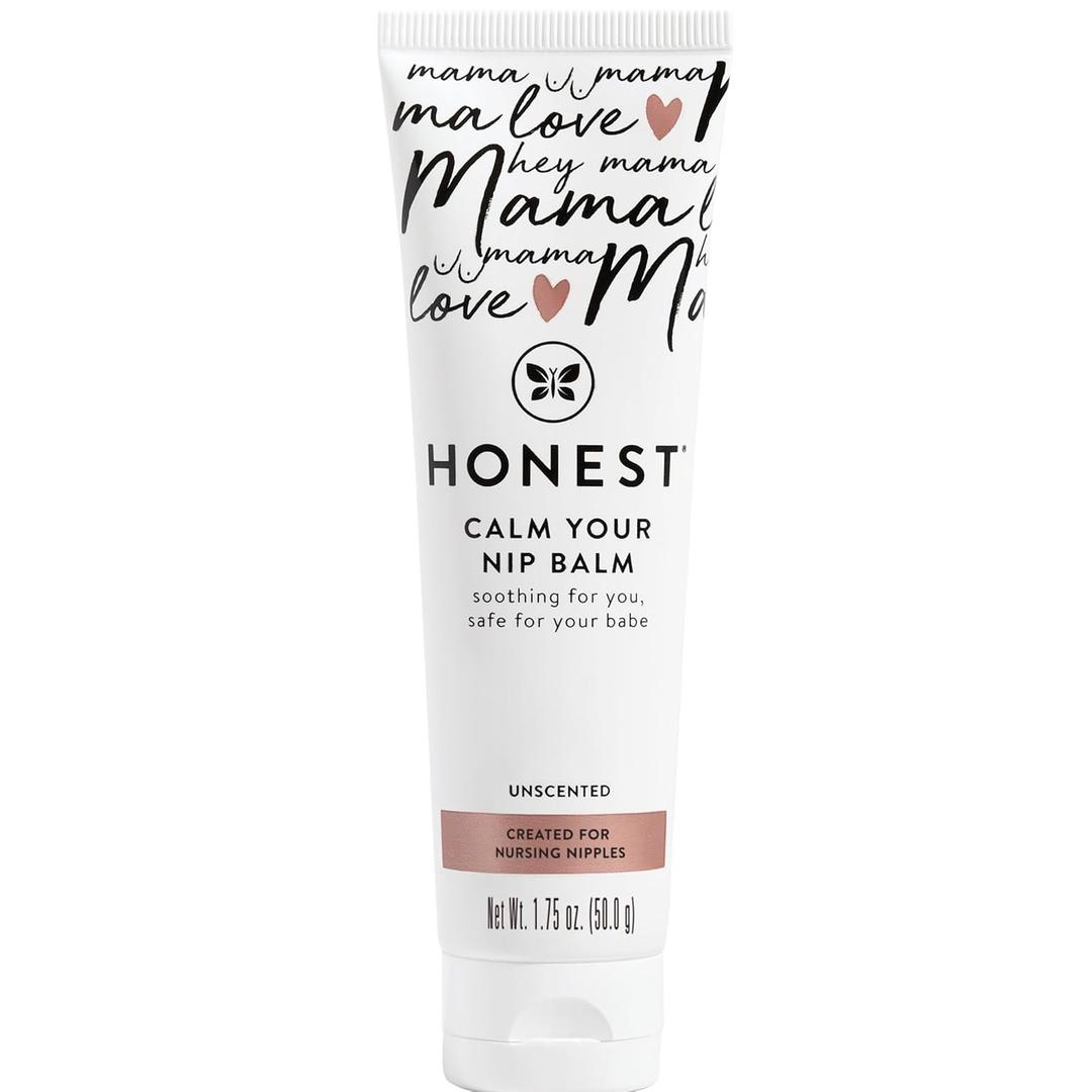 The Honest Company Mama Calm Your Nip Balm, Nourishing Soothing Nipple Cream for Nursing, Naturally Derived and Safe Sensitive Baby Skin, 1.75 fl oz