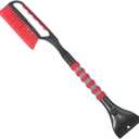 Snow Brush and Ice Scraper for Car Windshield,26.4" Window Scraper Deicer for Car SUV and Truck,Ice Scrapers and Brushes 2 in 1,Winter Car Automotive Exterior Accessories(1Pack Red)