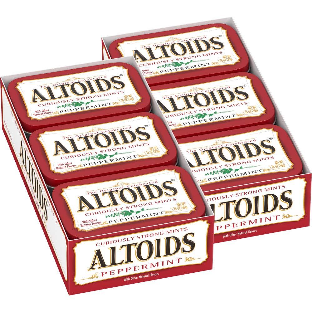 Altoids Classic Peppermint Breath Mints, 1.76 Ounce (Pack of 12) (EXP 07/01/27)