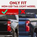 Huray Tail Light Rear Lamp for Chevy Silverado 2019 2020 2021 2022 2023 (Only for Halogen Type) OE Style Assembly Rear Brake Lamp Passenger Side