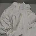 Cosplaya White Long Sleeve Mini Dress for Women's Adult Teens Sexy Princess Robe Cosplay Halloween Costumes, M