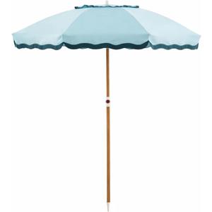 6FT Patio Beach Umbrella for Outdoor, UPF 50+ Sun Shade for Patio, Backyard, Garden, Pool and Beach, Tilt Adjustable, Portable, Harbour Cypress Green