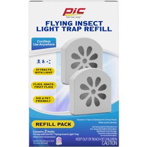 Portable Insect Trap Refill, Sticky Flying Insect Trap (2 Refill Cartridges)