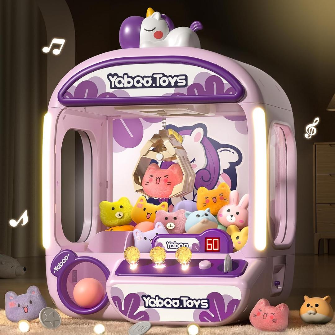 Claw Machine for Kids, Unicorns Toy Claw Machine Large, Mini Arcade Claws Machine with Prizes Toys Refill Inside, Kids Vending Game Machine, Party Prize Candy Dispenser, Birthday Gift for Girls Boys Claw Machine for Kids, Unicorns Toy Claw Machine Large, Mini Arcade Claws Machine with Prizes Toys Refill Inside, Kids Vending Game Machine, Party Prize Candy Dispenser, Birthday Gift for Girls Boys