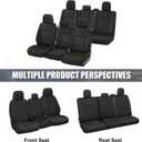 SAPUBK Full Sets Seat Covers Replace for 2015-2026 Ford F150 F250 F350 CrewCab Front 40/20/40 and Rear 60/40 Split Seat, Premium Neoprene with Composite Soft Foam Lining Breathable Seat Cover Cushion