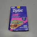Ziploc Snack Bags, Easy Open and Close, Plastic Food Storage Bags, 280 Bags Total