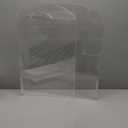 Modern Frame Clear Acrylic Freestanding Dog Gate - 32" Tall Folding 3-Panel Pet Barrier for Doorways, Stairs & Large Openings, Indoor Fence for Small to Large Dogs & Cats