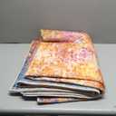 RELEANY Washable Area Rugs 5'x7' NonSlip Modern Abstract Soft for Living Room Entryway Bedroom Nursery, Print Pattern, Orange Blue Pink Yellow Colorful