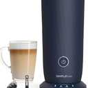 SIMPLETASTE Milk Frother, 4-in-1 Electric Milk Frother and Steamer, Automatic Warm and Cold Foam Maker and Milk Warmer for Latte, Cappuccinos, Macchiato, Dark Blue