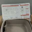 KITPLUS Self Cleaning Litter Box, Automatic Cat Litter Box with APP Control, Odor-Free Waste Disposal Includes Bags, Large Waste Bin, Open-Top, for Multiple Cats (White & Khaki)