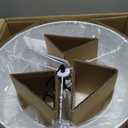 18" Drum Pendant Light Fixture, 3 Light Drum Chandelier with Wihte Fabric Lampshade, 2 Tier Dining Room Light Fixtures over Table, Ceiling Drum Chandeliers for Dining Room, Bedroom and Living Room