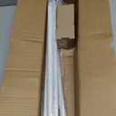 TVWOO Wrap Around Curtain Rods,White Curtain Rods 66 to 120 Inch,5/8 Inch Adjustable Blackout Curtain Rod with Brackets,Room Darkening Single Window Rod,Metal Hidden Curved Drapery Rods 66-120",White