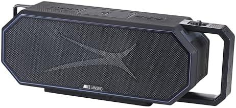 Altec Lansing Waterproof Bluetooth Speaker HYDRASHOCK 2.0 Series, 24W Output, IP67 Waterproof, Floats in Water, 20H Playtime, Party Sync, RGB Led Lights, Qi Charging, Voice Assistant