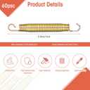 Tudomro Trampoline Springs Replacement - Heavy Duty Stainless Steel Weather Resistant Metal Trampoline Pulling Tool Accessories (5.5", Gold)