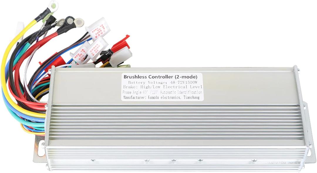 WFLNHB 48/72V 1500W Brushless DC Electric Motor Speed Control Box(2-mode) Replacement for Electric Bicycle Scooter Square Wave Controller