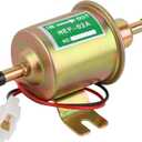 12V General Purpose Electric Fuel Pump, Low Pressure 2.5-4 PSI Inline, Gasoline Diesel Engine Gasoline Transfer Fuel Pump for Carburetor Lawn Mower Boat Carter HEP-02A