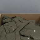 Grlasen Women's Long Puffer Vest Hooded Sleeveless Winter Coats Quilted Warm Zip Up Padded Outerwear (Large, Army Green)