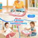 Magnetic Drawing Board, Toddler Girl Toys for 1-3 Year Old, Doodle Board Learning and Educational Kids Toys for 1 2 3 Year Old Baby Birthday GIF- Pink
