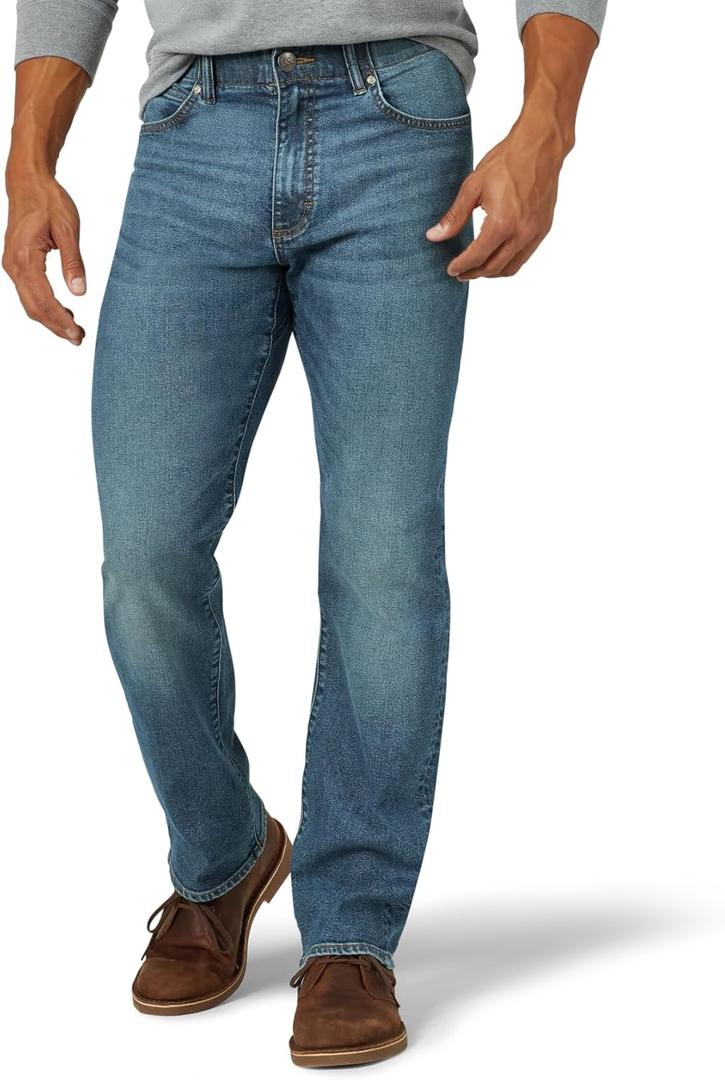Lee Men's Extreme Motion Regular Straight Jean Thompson 36W x 32L