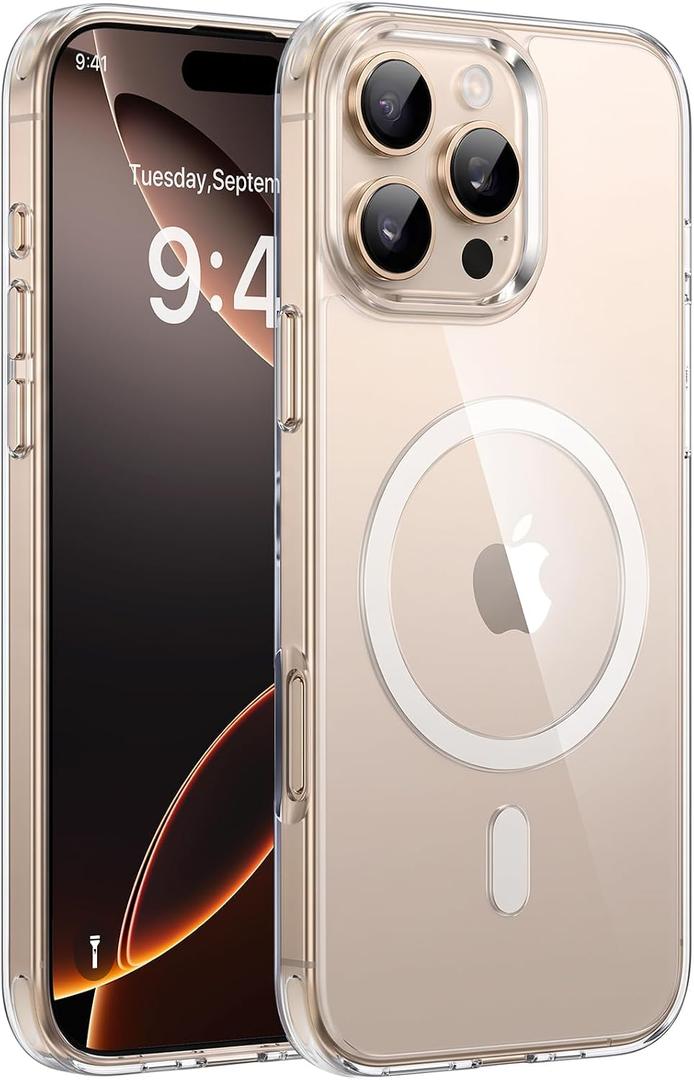 Miracase Magnetic for iPhone 15 Pro Max Case, 6.9 inch, Slim, Clear