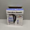 Hamilton Beach 1.7L Electric Tea Kettle, Water Boiler & Heater, LED Indicator, Built-In Mesh Filter, Auto-Shutoff & Boil-Dry Protection, Cordless Serving, Variable Temp, Clear Glass (40941R) (1.8 Quarts)