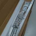 FELIDESIGN Curtain Track, Ceiling Curtain Track for Room Divider, Ceiling Mount Rail Set with Roller Hooks, White, 12ft - 18ft