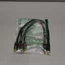 RCA Splitter 1 Male to 2 Female, 24k Gold Plated RCA Cables, 1ft RCA Y Splitter Subwoofer Stereo Audio Video Cable(2 Pack)