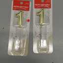 11th Birthday Candles Cake Number Candles Happy Birthday Cake Candles Topper Decoration for Birthday Wedding Anniversary Celebration Favor, 3.54 Inches Total Length(Gold)