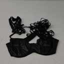 Women's PU Faux Leather Push Up Brassieres Bras XXL