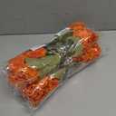 2 x 6 Bundles Silk Geraniums Artificial Flowers for Outdoors, UV Resistant Faux Plants Realistic for Garden Patio Porch Window Box Home Indoor Outdoor Decor (6, Orange-red)