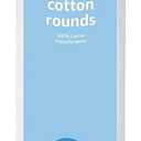 Amazon Basics Hypoallergenic Cotton Rounds for Makeup Removal and Skincare, 100 Count, 6 Pack