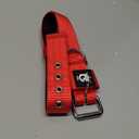 TSPRO Tactical Dog Collar 1.5 Inch Wide Thick Dog Collars with Heavy Duty Metal Buckle, Durable, Strong, Adjustable for Medium to Large Dogs (Red L)