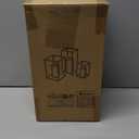 Phosphor Large Glass Hurricane Candle Holder Set of 3 PCS Black Glass Candle Holder for Thankgiving Wedding Party Holiday