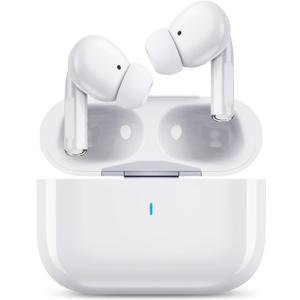 Wireless Earbuds for iPhone, 5.3 Bluetooth Headphones for Apple Earbuds Wireless, ENC Noise Cancelling 40Hrs Playback in Ear Air Buds Pods HiFi Bass for iPhone 17 16 15/iPad/PC/Laptop/Switch/White
