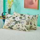 WINLIFE 100% Cotton Pillowcases Green Leaf Pattern Printed Pillow Cases Queen Size Pillow Cover Set of 2 (Queen 20x30'', Farmhouse Leaves)