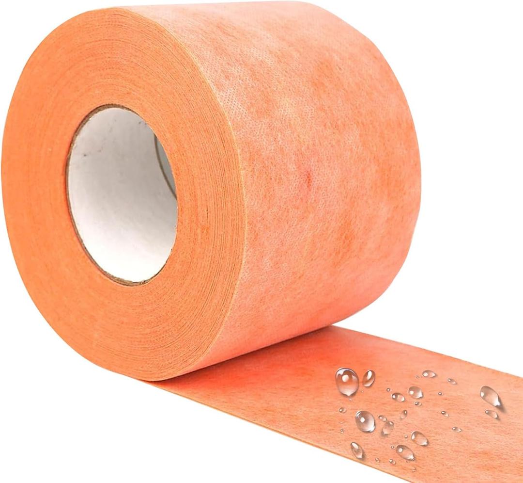 5" x 120ft Waterproof Membrane Band Roll for Wall Floor 22Mils Thick | 3-Layer Waterproof Layer, High-density Waterproof Material, Flexible Cutting, Durable and Non-Pilling