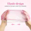 300 Pcs Disposable Shower Caps for Salons, Elastic Bowl Covers for Home, Hotel, Multi-use Liners, Pink