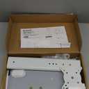 Hemudu Single LCD Computer Monitor Free-Standing Desk Stand Riser for 13 inch to 32 inch Screen with Swivel, Height Adjustable, Rotation, Holds One (1) Screen up to 77Lbs(HT05W-001) White