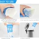 DIBBATU Disposable Urine Bag,12 Pack 800ML for Travel, Emergency Portable Pee Bag and Vomit Bags, Unisex Urinal Bag as Toilet Bag Suitable for Camping, Traffic Jams Pregnant