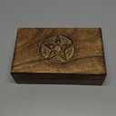 Great Birthday Gift Ideas Handmade Decorative Wooden Jewelry Box Jewelry Organizer Keepsake Box Treasure Chest Trinket Holder Watch Box Storage Lock Box 8 x 5 Inches Housewarming Gift Ideas Men Women