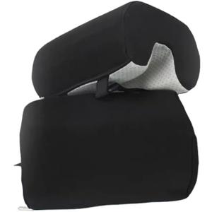 Armrest Cushion for Office Chairs - Soft Elbow Support Pad with Non-Slip Bottom, Fits Most Chairs 2-Piece (Black)