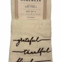 Homewear Embroidered Hand Towels - Grateful Thankful Blessed