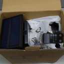 Tuffenough Solar Outdoor Lights 2500LM 210 LED Security Lights with Remote Control,3 Heads Motion Sensor Lights, IP65 Waterproof,270 Wide Angle Flood Wall Lights with 3 Modes(4 Pack)