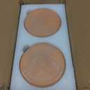 10 Pack Terracotta Pot Plant Saucer, 6 Inch Round Terra Cotta Planter Saucers for 5 Inch 5.5 Inch 6 Inch Flower Pot with Drainage Hole, Small Clay Planter Drip Trays for Indoor, Outdoor Plants