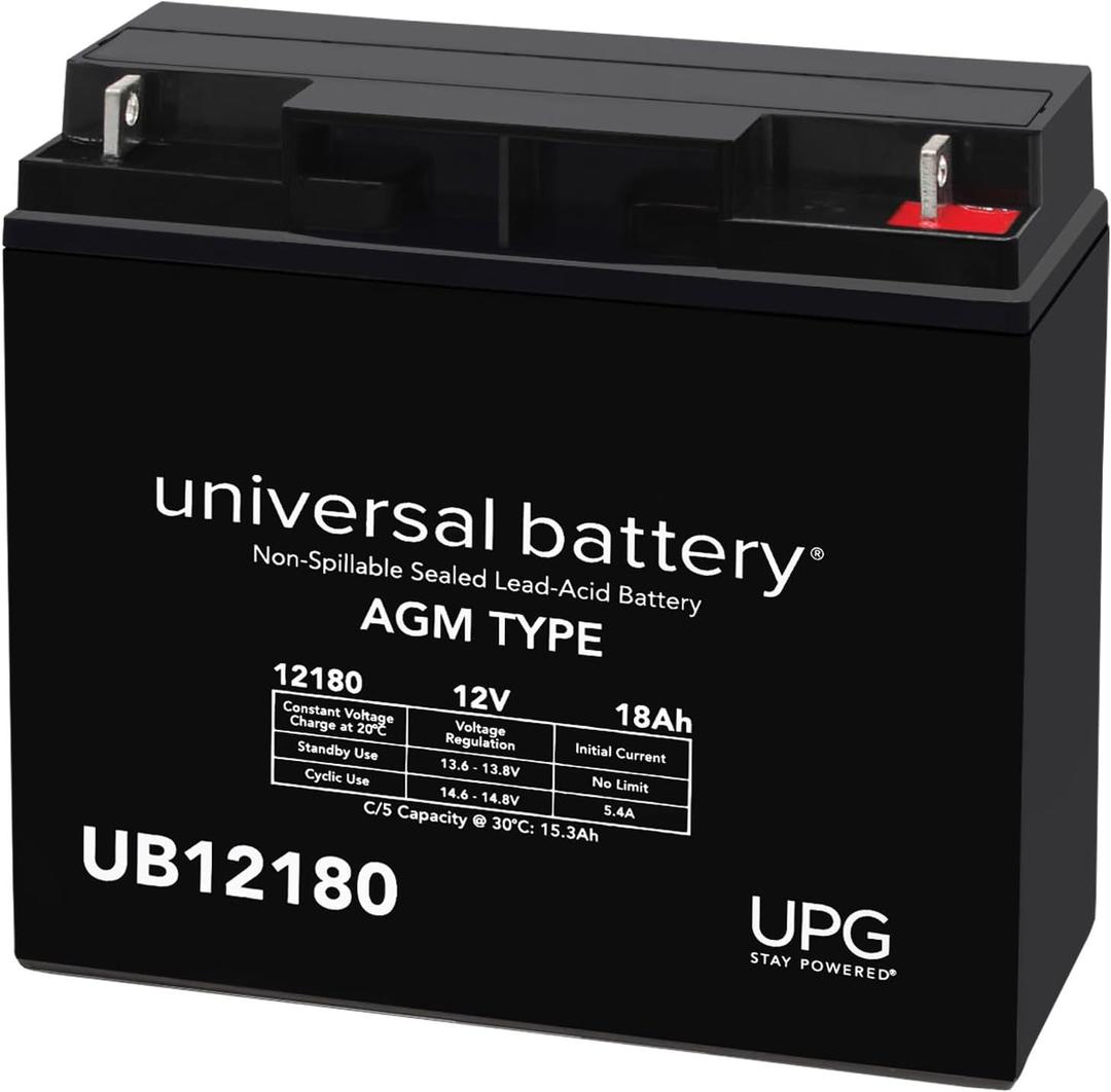 UPG UB12180 D5745 AGM 12V 18AH 12 Volt 18 Amp SLA Battery