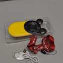 Cute Handheld Mini USB Fan, Rechargeable Portable Fan, 3 Adjustable Speeds and Wearable Accessories, Pocket Size for Indoor Or Outdoor Activities (Yellow)