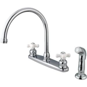 Kingston Brass KB721PXSP Vintage 8-Inch Centerset Kitchen Faucet, Polished Chrome