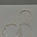 4Pcs Pearl Headbands for Women Elegant Bridal Hair Accessories for Weddings Vintage Handmade Design for Parties Proms and Special Occasions